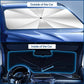 ☀️🚗 Upgraded 360° Rotatable Windshield Sun Shade – Bendable Handle, 55x31 inch, UV Reflector Umbrella for Car, SUV & Van, Compact Foldable 🛡️