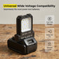 Universal LED Work Light for Power Tool Batteries – 12V-72V Wide Voltage, 10W Super Bright Floodlight, Impact-Resistant, Compatible with DeWalt, Makita, Bosch & More – Ideal Garage & Job Site Lighting
