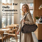 Slouchy Leopard Print Tote Bag – Soft Faux Suede, Lightweight Large Capacity Shoulder Bag with Zip Closure, Casual Streetwear Style for Everyday