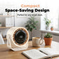 100-Speed Turbo Desk Fan – Ultra-Quiet Rechargeable Cooling, Smart Digital Display, Portable Vortex Air Circulator for Bedroom, Office & Home