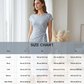 Striped Midi Dress with Adjustable Side Tie – Ruched Waist, Breathable Crew Neck, Cap Sleeves, Elegant Side Slit, Summer Casual & Evening Dress – 6 Colours, S-XL