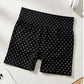 💥Up to 50% off！2-Piece Halter Neck Activewear Set – Built-In Padded Bra Top & High-Waisted Shorts, Ruched Bust, Stretchy Nylon, Polka Dot Print, Ideal for Yoga, Fitness & Summer Casual