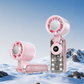 💨Last Day Sale 50% OFF！！🔥Semiconductor Cooling Handheld Fan ❄️ – Foldable, Digital Display, 6-8H Battery, Turbo Airflow, Cyberpunk Mini Pocket Fan