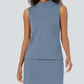 💥Up to 50% off ！Women’s 2-Piece Tank Top & Mini Skirt Set 👗 – Breathable Stretch Activewear, Flattering Fit, S-2XL, for Gym, Lounge & Summer Outings