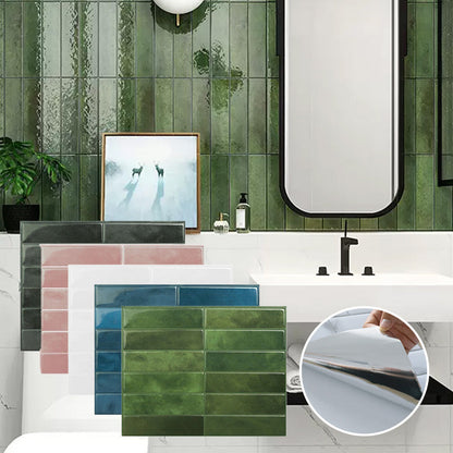 Peel & Stick Kitchen Splashback 🏠✨ – Waterproof PET, Easy Trim, 5 Colours