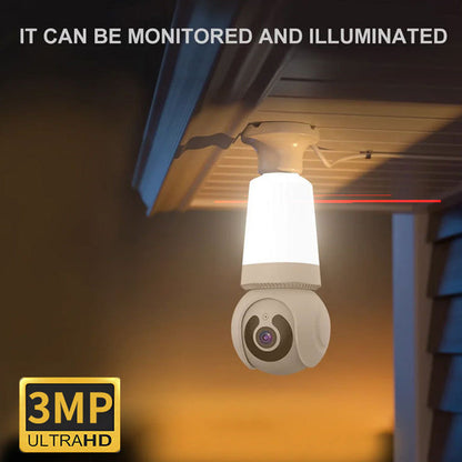 2-in-1 Security Camera & Light 📷💡 – 3MP, Night Vision, Privacy Cover, IP66