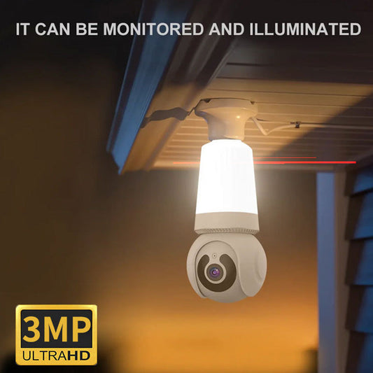 2-in-1 Security Camera & Light 📷💡 – 3MP, Night Vision, Privacy Cover, IP66