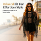 JCUK Summer Metallic Crochet Cover-Up – Lightweight, Flowy & Effortlessly Stylish summer outfit