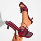 Lace Kitten Heel Mules 👡✨ – Square Toe, Bow Accent, Slip-On, 3 Colours