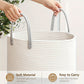 💥Up to 50% off ！！58L Cotton Rope Laundry Basket 🧺✨ – Soft, Sturdy, Two-Tone Handles, Versatile Storage