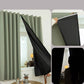 Portable Blackout Blind 🛏️🌙 – No Drill, Triple Weave, Thermal, Scalloped Edge