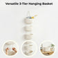 ✨ Wall-Hanging Storage Organizer – 3-Tier, Boho Style, Space-Saving 🏡