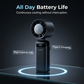 5-in-1 Semiconductor Cooling Fan ❄️📱 – Neck, Desk & Ice Plate, LED Display