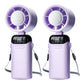 5-in-1 Semiconductor Cooling Fan ❄️📱 – Neck, Desk & Ice Plate, LED Display