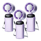 5-in-1 Semiconductor Cooling Fan ❄️📱 – Neck, Desk & Ice Plate, LED Display