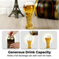Aroma Beer Glass 🍺✨ – 500ml, Ergonomic Grip, Stable Base, Gift Ready