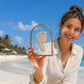 Arch Keepsake Frame ✨ – Double-Sided Glass, Gold Metal, Foldable Stand, 3 Sizes