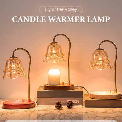 Lily of the Valley Candle Warmer 🕯️✨ – Flameless, Adjustable, Extends Candle Life, Gift Ready