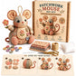 🥳2026 HOT SALE🥳💞33K+ SOLD! ！Patchwork Mouse DIY Sewing Kit – 3D Fabric Craft for Beginners, Stress Relief, Creative Gift