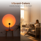 Sunset Projection Lamp 🌅✨ – Adjustable, Rainbow Filters, Aluminium, USB Powered
