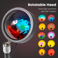 Sunset Projection Lamp 🌅✨ – Adjustable, Rainbow Filters, Aluminium, USB Powered