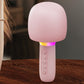 Karaoke Microphone Speaker – Wireless Bluetooth Mic with Voice Effects, RGB Lights, Dual Pairing