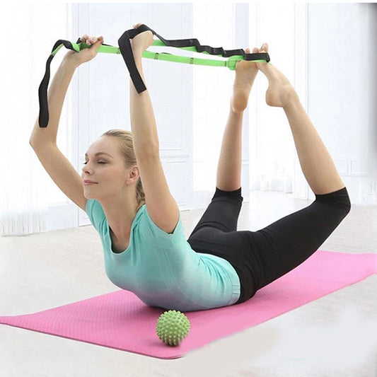 🧘‍♀️ 50% OFF | 12 Multi-Loop Yoga Strap with Free Door Anchor – Safe Home Stretching for Yoga & Physio!