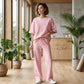 Comfortable Casual 2-Piece Set with Sparkle Detail