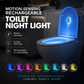 🚽✨ Motion-sensing toilet light – RGB glow, rechargeable, sanitizing & fun!