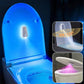 🚽✨ Motion-sensing toilet light – RGB glow, rechargeable, sanitizing & fun!