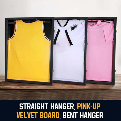 💥LIMITED TIME 50% OFF🔥 Magnetic Jersey Display Frame | Solid Wood & Crystal-Clear Acrylic, Wrinkle-Free Rounded Interior Liner