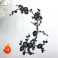 Elegant Plum Blossom Iron-On Patch