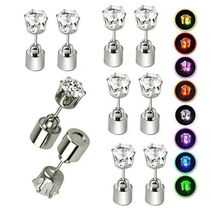 👑🔥 HALF PRICE! Sparkling crown-shaped LED earrings – 7 light colors, rust-resistant copper, and perfect for parties!