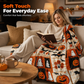 ⏳LAST DAY SALE 50%🎃Halloween Patchwork Flannel Blanket