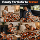 ⏳LAST DAY SALE 50%🎃Halloween Patchwork Flannel Blanket