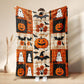 ⏳LAST DAY SALE 50%🎃Halloween Patchwork Flannel Blanket