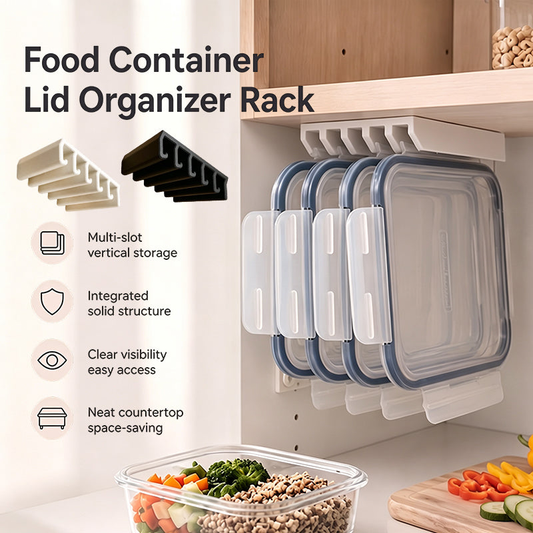 🍳✨ 50% OFF TODAY! Tame Your Kitchen Lid Clutter — Smart Under-Cabinet Organiser Keeps Up to 5 Container Lids Neat & Easy to Find 🏡