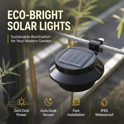 ☀️💡 50% OFF TODAY! Light Up Gutters, Fences & Garden Walls — Solar-Powered Outdoor LEDs With No Mains Wiring Needed 🏡✨